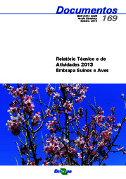 Thumbnail de Relatório técnico e de atividades 2013 Embrapa Suínos e Aves.