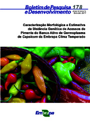 Thumbnail de Caracterização morfológica e estimativa da distância genética de acessos de pimenta do banco ativo de germoplasma de Capsicum da Embrapa Clima Temperado.