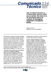 Thumbnail de Uso da espectroscopia no infravermelho próximo (NIR) para predição não-destrutiva de densidade básica da madeira de Eucalyptus benthamii e Eucalyptus pellita.