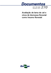 Thumbnail de Avaliação de lama de cal e cinza de biomassa florestal como insumo florestal.