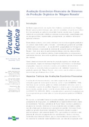 Thumbnail de Avaliação econômico-financeira de sistemas de produção orgânica de 'Niágara Rosada'.