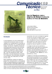 Thumbnail de Uso da rapadura com o objetivo de reduzir custos no cultivo in vitro de bananeira.