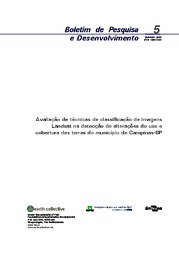 Thumbnail de Avaliação de técnicas de classificação de imagens Landsat na detecção de alterações no uso e cobertura das terras do município de Campinas-SP.