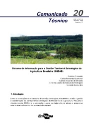 Thumbnail de Sistema de Informação para a Gestão Territorial Estratégica da Agricultura Brasileira (SGEAB).