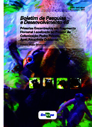 Thumbnail de Primatas encontrados em fragmento florestal localizado no Projeto de Colonização Pedro Peixoto, Acre, Amazônia Ocidental.