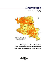 Thumbnail de Alterações no uso e cobertura das terras no Nordeste do Estado de São Paulo no período de 1988 a 2003.