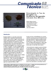 Thumbnail de Determinação do teor de nitrogênio em fertilizantes nitrogenados utilizando dois métodos.