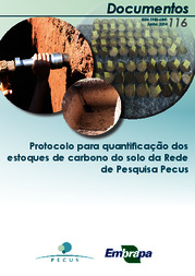 Thumbnail de Protocolo para quantificação dos estoques de carbono do solo da rede de pesquisa Pecus.
