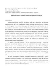 Thumbnail de Relações de gênero e produção científica de pensadoras da Embrapa.