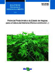 Thumbnail de Potencial pedoclimático do Estado de Alagoas para a cultura da mamona (Ricinus communis L.).