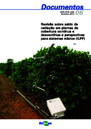 Thumbnail de Revisão sobre saldo de radiação em plantas de cobertura contínua e descontínua e perspectivas para sistemas mistos (iLPF).