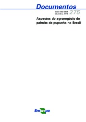 Thumbnail de Aspectos do agronegócio do palmito de pupunha no Brasil.