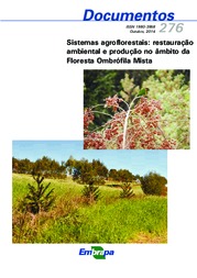 Thumbnail de Sistemas agroflorestais: restauração ambiental e produção no âmbito da Floresta Ombrófila Mista.
