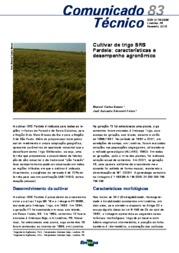 Thumbnail de Cultivar de trigo BRS Pardela: características e desempenho agronômico.