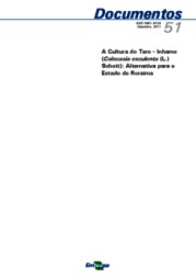 Thumbnail de A Cultura do Taro - Inhame (Colocasia esculenta (L.) Schott): Alternativa para o Estado de Roraima.