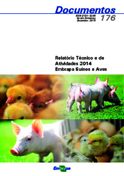 Thumbnail de Relatório técnico e de atividades 2014 Embrapa Suínos e Aves.