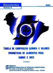 Thumbnail de TABELA de composição química e valores energéticos de alimentos para suínos e aves.