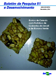 Thumbnail de Barras de cereais com farinhas de castanha-do-brasil e de banana verde.