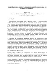 Thumbnail de Experiência da Embrapa com biodigestão anaeróbia de dejetos de suínos - 1.