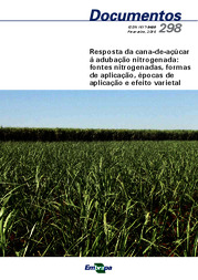Thumbnail de Resposta da cana-de-açúcar à adubação nitrogenada: fontes nitrogenadas, formas de aplicação, épocas de aplicação e efeito varietal.