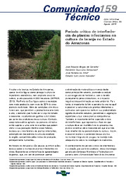 Thumbnail de Período crítico de interferência de plantas infestantes na cultura da laranja no Estado do Amazonas.