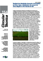 Thumbnail de Residual dos herbicidas imazapir e imazapique em solo, água e sedimento de lavoura de arroz irrigado no Rio Grande do Sul.