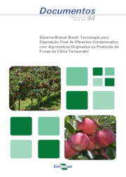 Thumbnail de Sistema Biobed Brasil: tecnologia para disposição final de efluentes contaminados com agrotóxicos originados a produção de frutas de clima temperado.