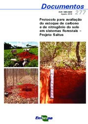 Thumbnail de Protocolo para avaliação do estoque de carbono e de nitrogênio do solo em sistemas florestais - Projeto Saltus.
