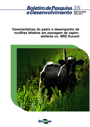 Thumbnail de Características do pasto e desempenho de novilhas leiteiras em pastagem de capim-elefante cv. BRS Kurumi.