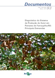 Thumbnail de Diagnóstico do sistema de produção do quivi em pomares de Farroupilha/RS: principais demandas.