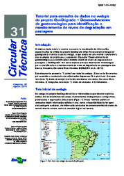 Thumbnail de Tutorial para consulta de dados no webgis do projeto GeoDegrade - Desenvolvimento de geotecnologias para identificação e monitoramento de níveis de degradação em pastagens.