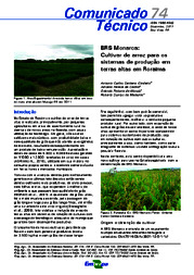 Thumbnail de BRS Monarca: Cultivar de arroz para os sistemas de produção em terras altas em Roraima.