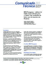 Thumbnail de BRS Paraguaçu - cultivar de feijão-caupi indicada para o cultivo sob condições de baixo uso de insumos em Roraima.
