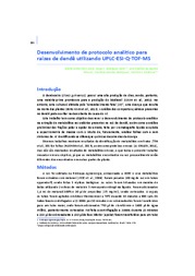 Thumbnail de Desenvolvimento de protocolo analítico para raízes de dendê utilizando UPLC-ESI-Q-TOF-MS.
