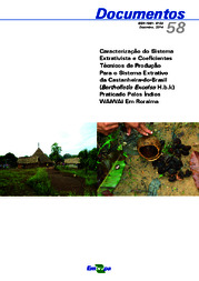 Thumbnail de Caracterização do Sistema Extrativista e Coeficientes Técnicos de Produção Para o Sistema Extrativo da Castanheira-do-Brasil (Bertholletia Excelsa H.b.k) Praticado Pelos Índios WAiWAi Em Roraima.