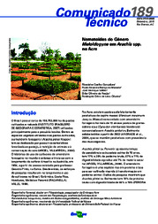 Thumbnail de Nematoides do gênero Meloidogyne em Arachis spp. no Acre.