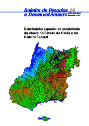 Thumbnail de Distribuição espacial da erosividade da chuva no Estado de Goiás e no Distrito Federal.