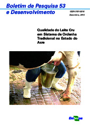 Thumbnail de Qualidade do leite cru em sistema de ordenha tradicional no estado do Acre.