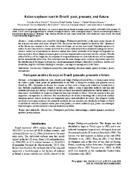 Thumbnail de Asian soybean rust in Brazil: past, present, and future.