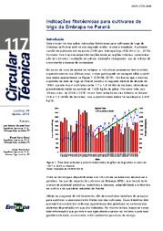Thumbnail de Indicações fitotécnicas para cultivares de trigo da Embrapa no Paraná.