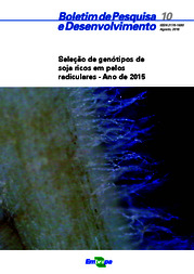 Thumbnail de Seleção de genótipos de soja ricos em pelos radiculares - ano de 2015.