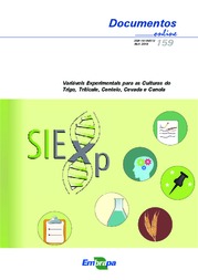 Thumbnail de Variáveis experimentais para as culturas do trigo, triticale, centeio, cevada e canola.