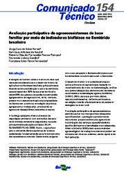 Thumbnail de Avaliação participativa de agroecossistemas de base familiar por meio de indicadores biofísicos no Semiárido brasileiro.