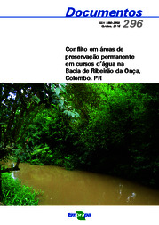 Thumbnail de Conflito em áreas de preservação permanente em cursos d'água na Bacia de Ribeirão da Onça, Colombo, PR.