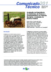 Thumbnail de Avaliação de resistência de helmintos de ovinos a antiparasitários na Fazenda Sucupira, localizada no Distrito Federal.