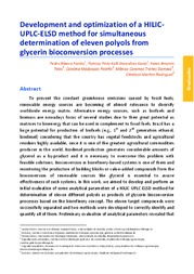 Thumbnail de Development and optimization of a HILICUPLC-ELSD method for simultaneous determination of eleven polyols from glycerin bioconversion processes.