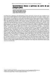 Thumbnail de Características físicas e químicas da carne de jaú (Zungaro jahu).