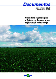 Thumbnail de Calendário agrícola para o Estado do Amapá: arroz, feijão-caupi, milho e soja.