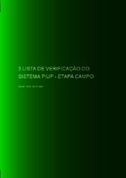 Thumbnail de Lista de verificação do sistema PIUP - etapa campo.