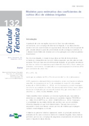 Thumbnail de Modelos para estimativa dos coeficientes de cultivo (Kc) de videiras irrigadas.